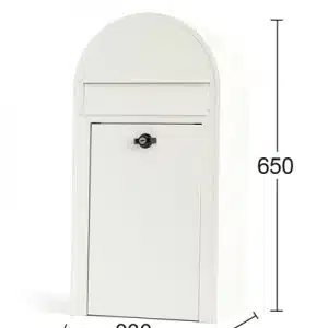Habo postkasse 9444 hvid
