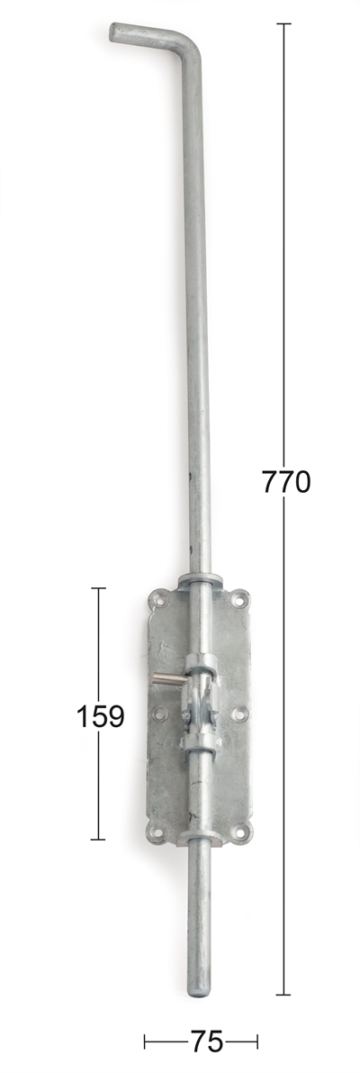 Habo skudrigle låsbar 770mm varmforzinket