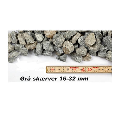 Granitskærver grå 16-32mm 0
