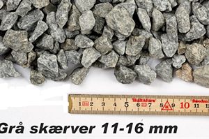 Granitskærver grå 11/16 1000kg bigbag
