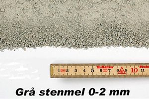 Stenmel grå 0-2 mm 1000kg bigbag