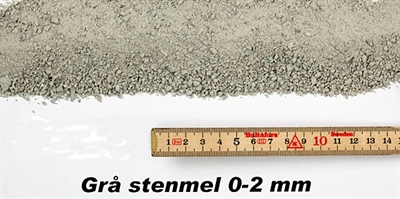 Stenmel grå 0-2 mm 1000kg bigbag
