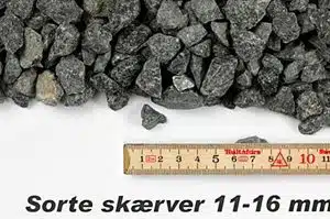 Granitskærver sort 11/16 1000kg bigbag