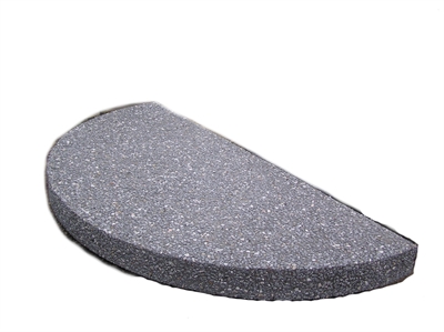 TRAPPETRIN CIRKEL TRIN Frilagt grå granit ø200x14 cm