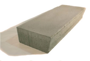 TRAPPETRIN SKRÅ FORKANT grå beton 50x40x16 cm
